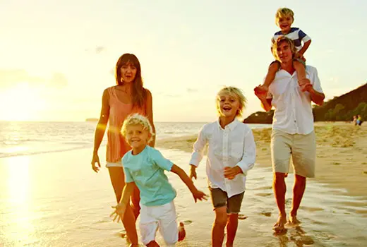 Family on Summer Beach