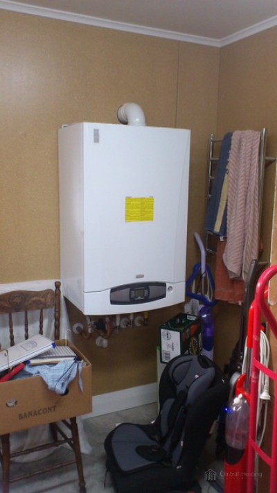 Gas Boiler in Storage Room