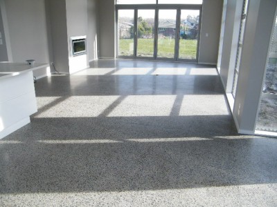 Polished concrete with Underfloor Heating