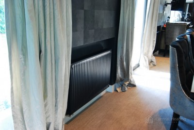 Black painted radiator