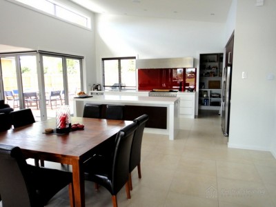 Kitchen island radiator