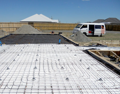 Gray Home Underfloor Pipe