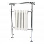 Traditional Towel Rail White Background