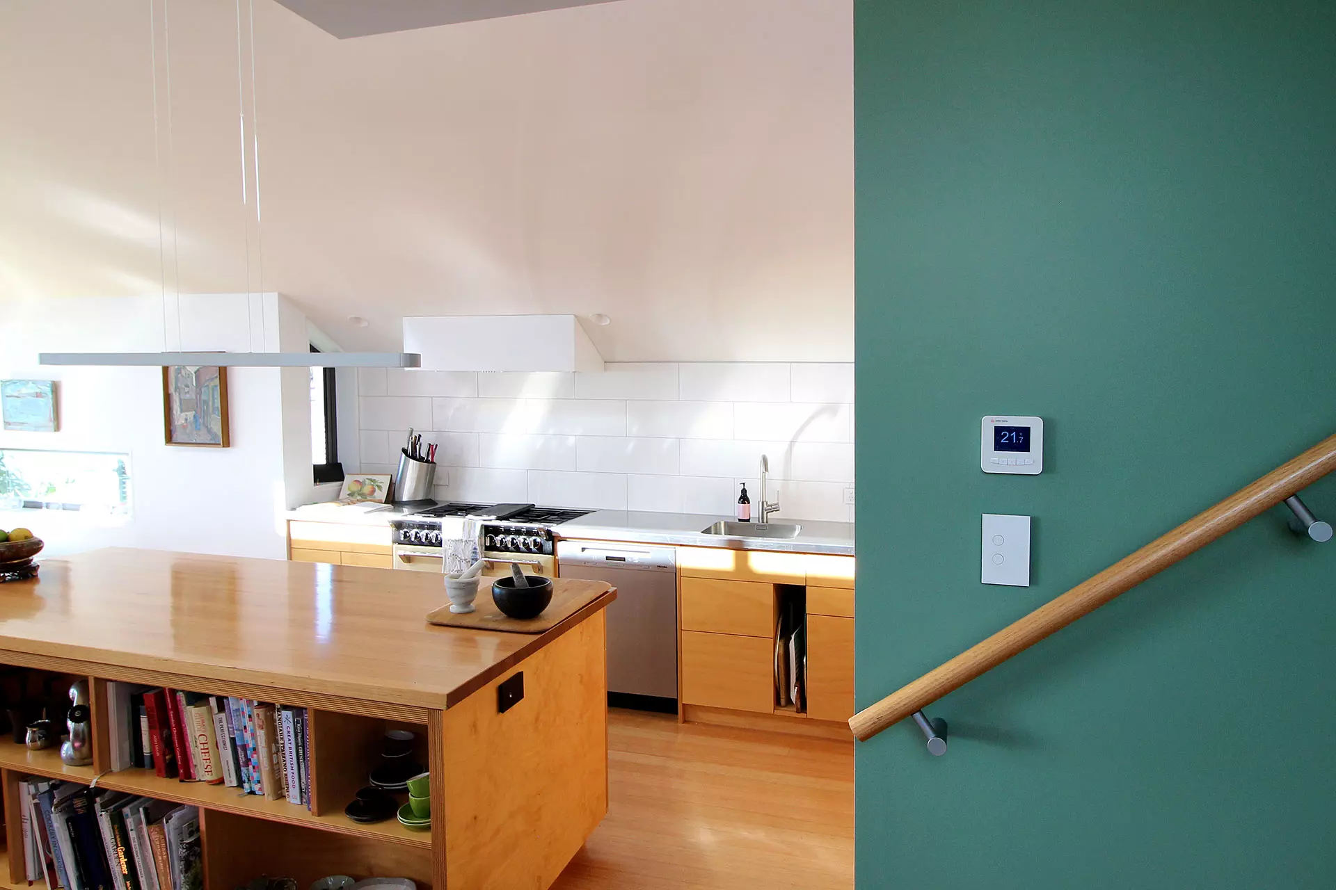 Heating Modern Architectural Build Controller in Kitchen
