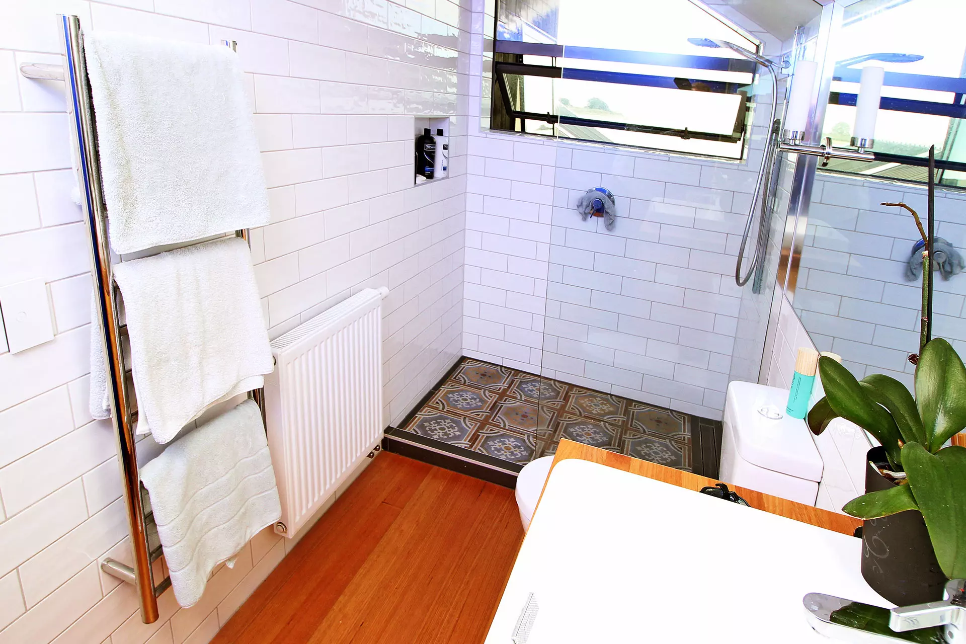 Heating Modern Architectural Build Radiators in Bath Room 2