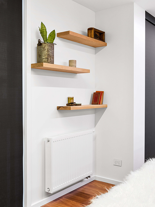 Radiator in entrance way
