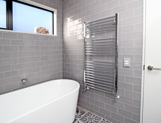 Towel Rail in Bathroom